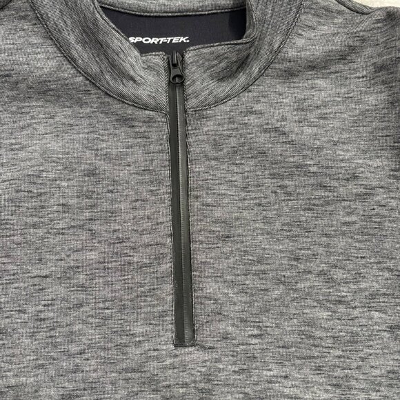 Mens Sport-Tek Gray Quarter-Zip Pullover Sweatshirt Size XL - Picture 7 of 12